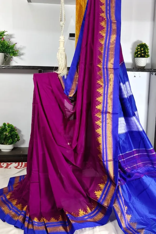 Ilkal_Cotton_Silk_Temple_Saree_Saree_Code-_SKL2035