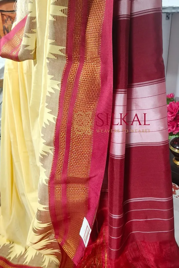 Ilkal_Cotton_Silk_Temple_Saree_Saree_Code-_SKL2039