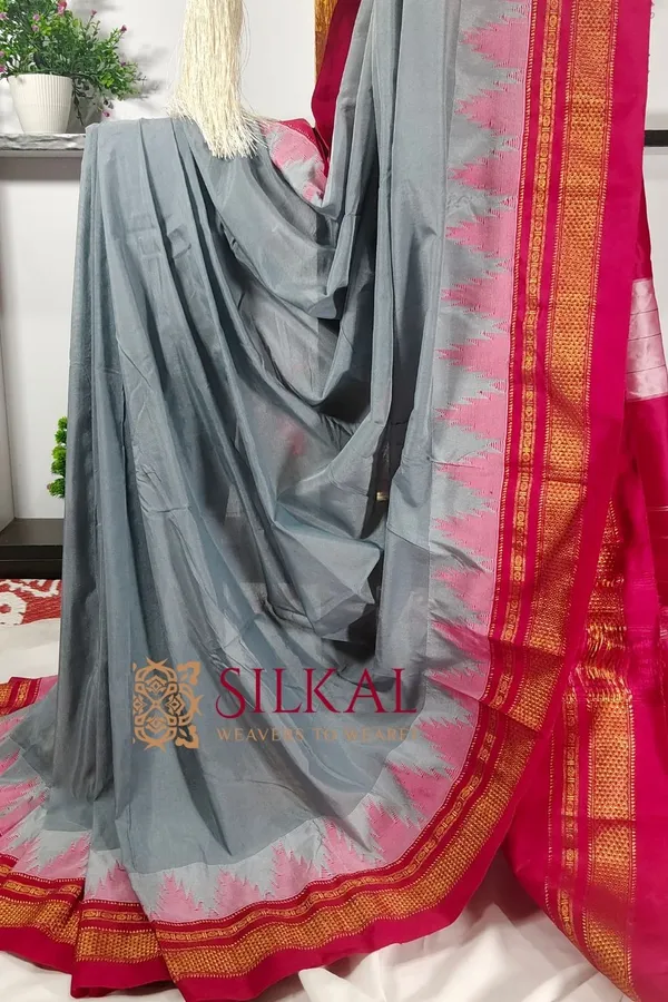 Ilkal_Cotton_Silk_Temple_Saree_Saree_Code-_SKL2042