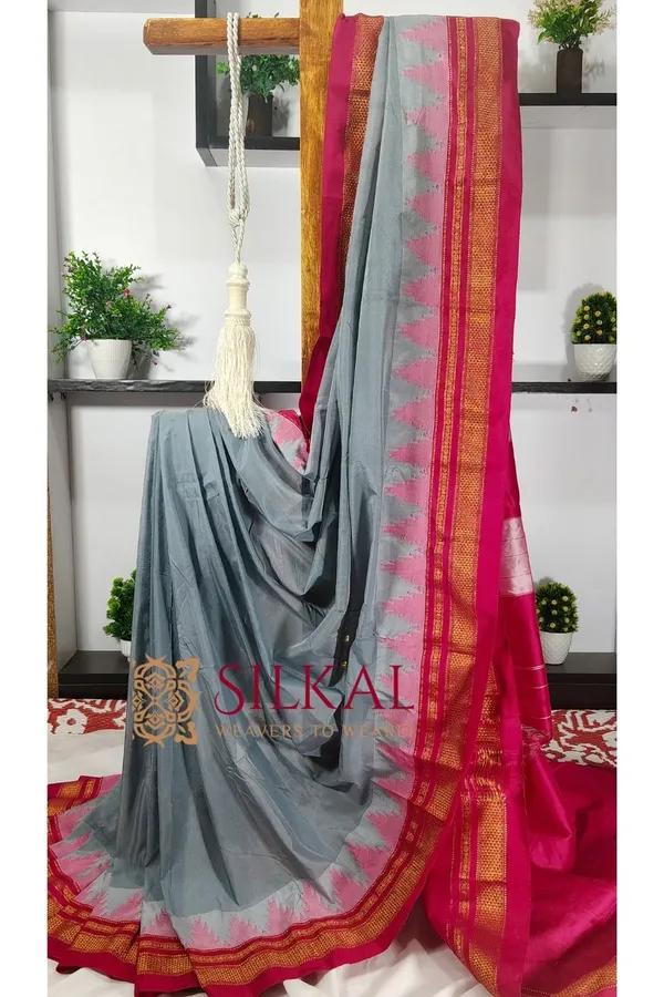 Ilkal_Cotton_Silk_Temple_Saree_Saree_Code-_SKL2042
