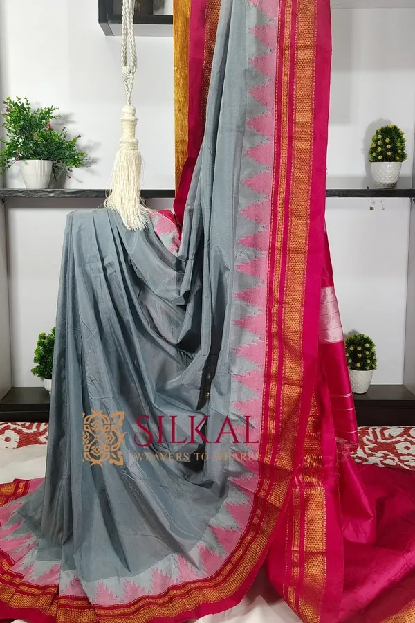 Ilkal_Cotton_Silk_Temple_Saree_Saree_Code-_SKL2042