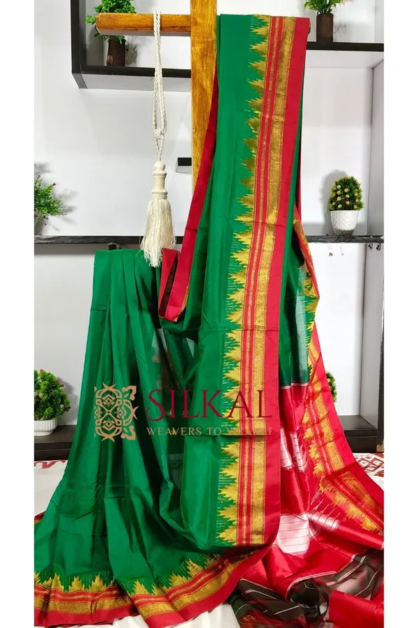 Ilkal_Cotton_Silk_Temple_Saree_Saree_Code-_SKL3001