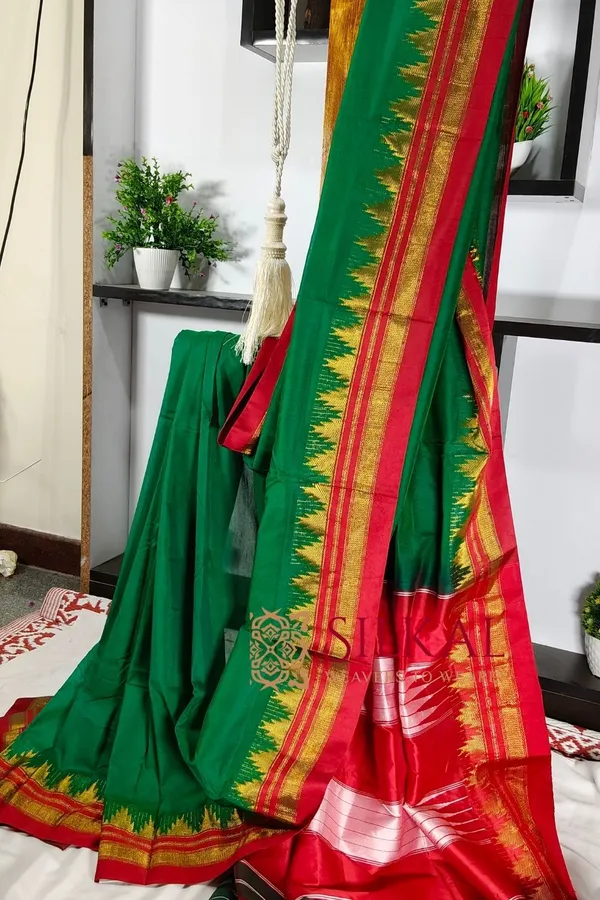 Ilkal_Cotton_Silk_Temple_Saree_Saree_Code-_SKL3001