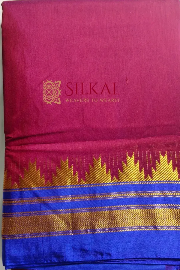 Ilkal_Cotton_Silk_Temple_Saree_Saree_Code-_SKL3002