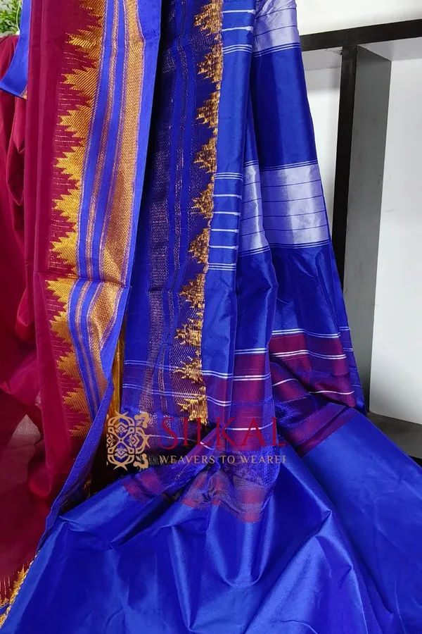 Ilkal_Cotton_Silk_Temple_Saree_Saree_Code-_SKL3002