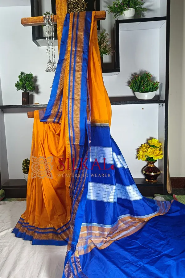 Ilkal_Cotton_Silk_With_Chikki_Paras_Border_Saree_Code-_SKL1296