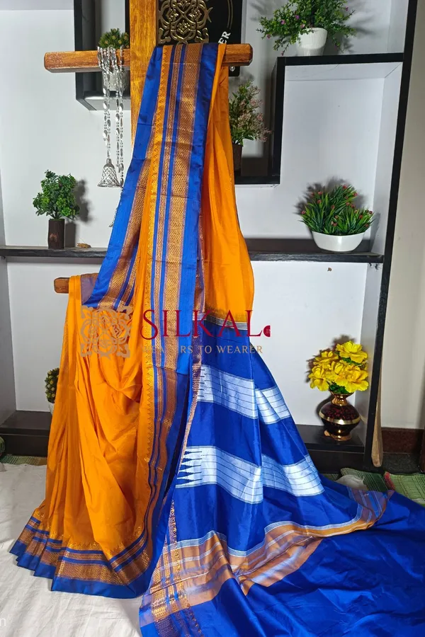 Ilkal_Cotton_Silk_With_Chikki_Paras_Border_Saree_Code-_SKL1296