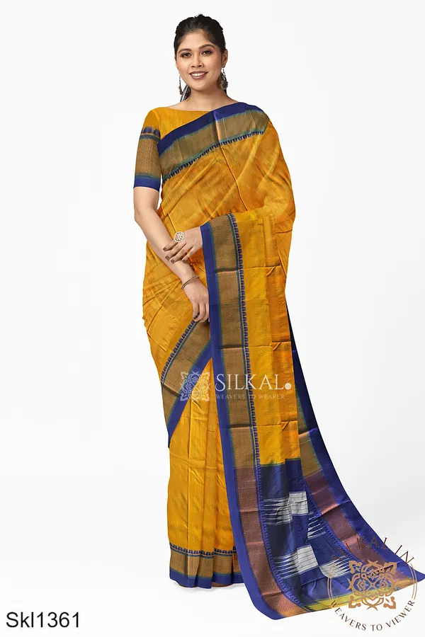 Ilkal_Embossed_With_Mercerized_Cotton_Saree_Code-_SKL1204