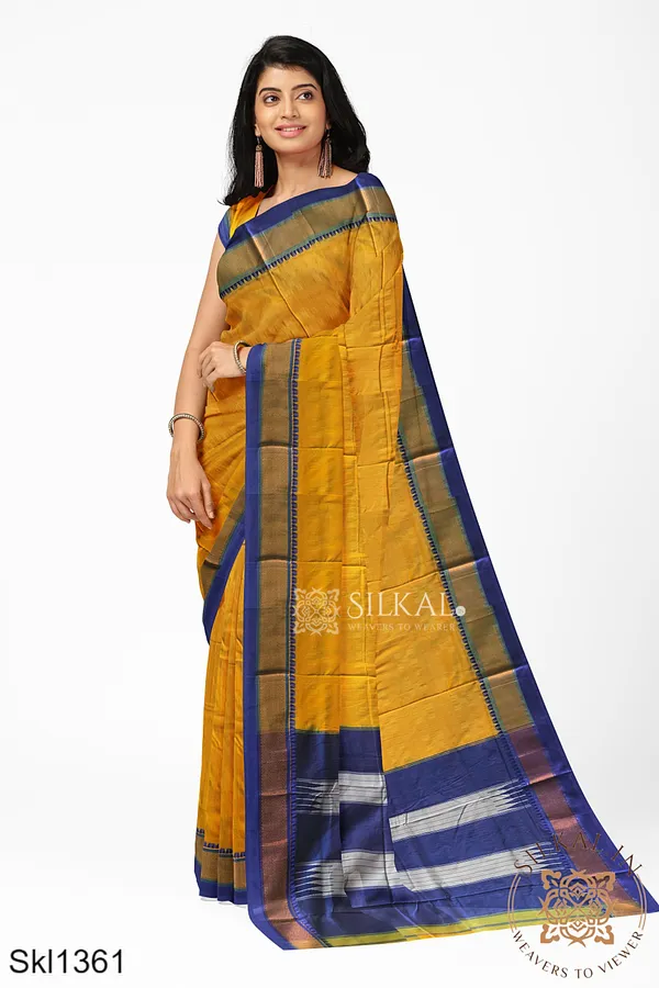 Ilkal_Embossed_With_Mercerized_Cotton_Saree_Code-_SKL1204