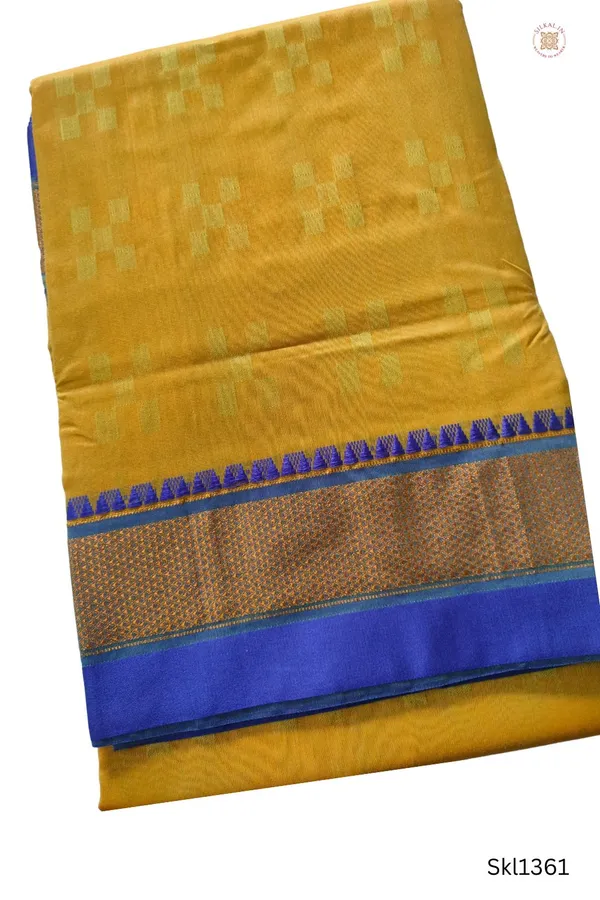 Ilkal_Embossed_With_Mercerized_Cotton_Saree_Code-_SKL1204