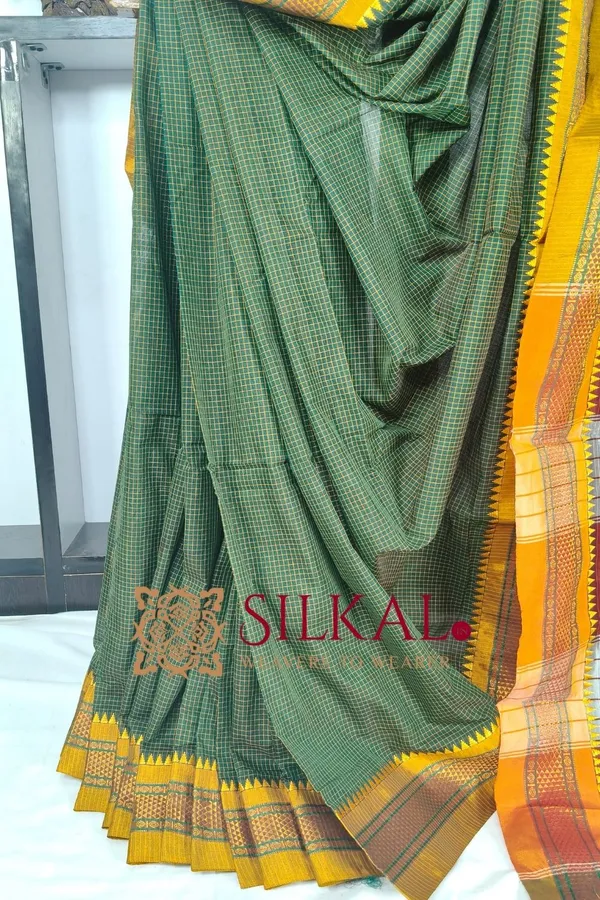 Ilkal_Embossed_With_Mercerized_Cotton_Saree_SKL03585