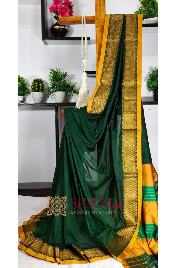 Ilkal_Embossed_With_Mercerized_Cotton_Saree_SKL3100