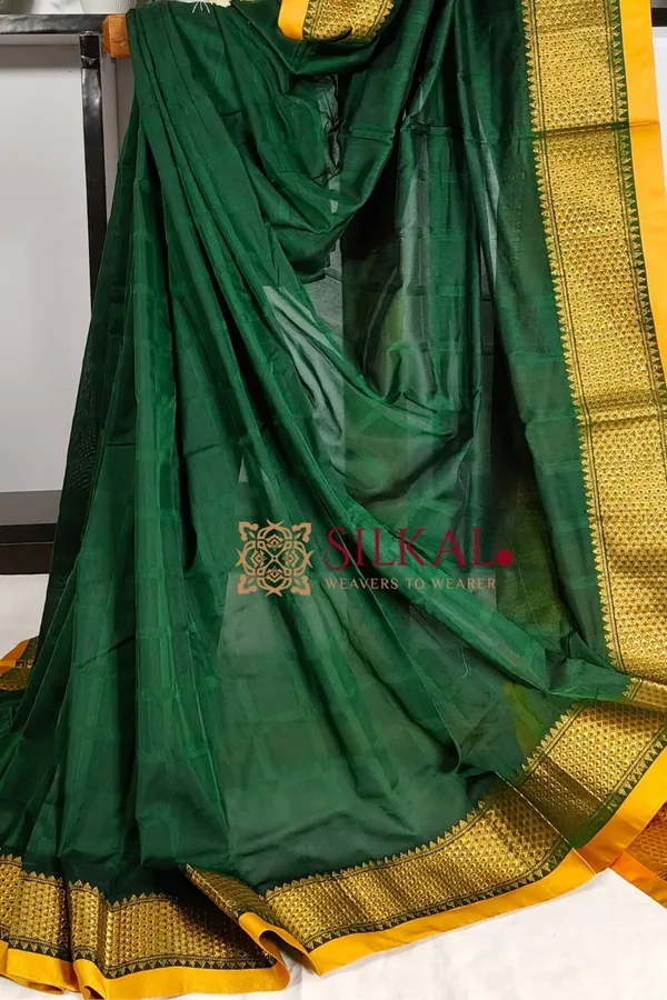 Ilkal_Embossed_With_Mercerized_Cotton_Saree_SKL3100