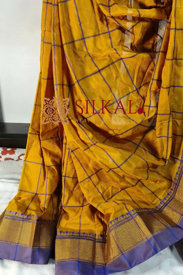 Ilkal_Embossed_With_Mercerized_Cotton_Saree_SKL_2083