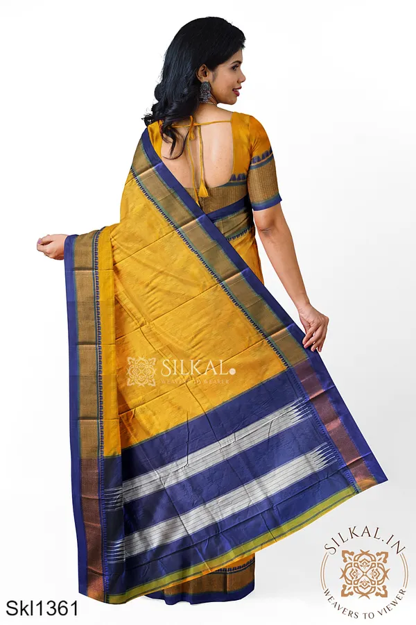 Ilkal_Embossed_With_Mercerized_Cotton_Saree_Code-_SKL1204