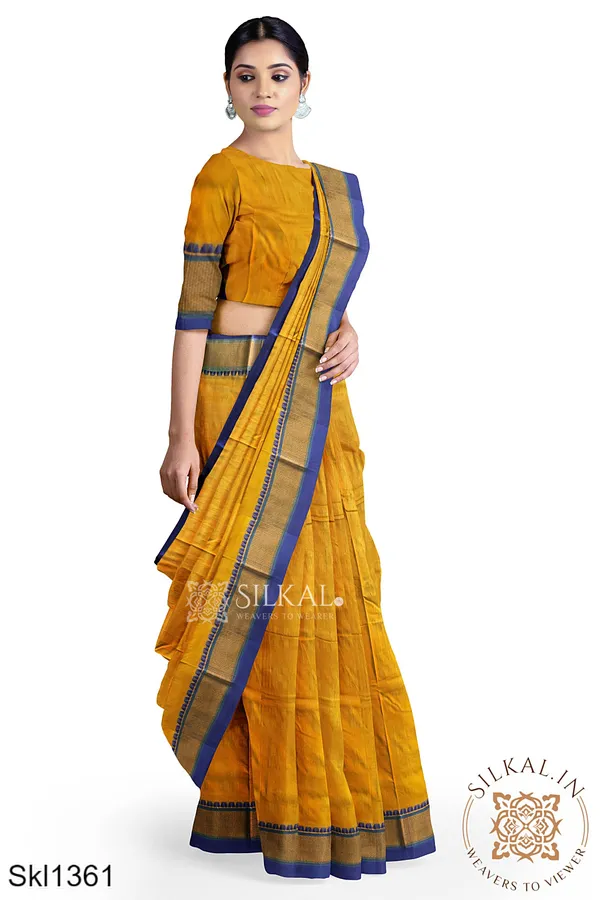 Ilkal_Embossed_With_Mercerized_Cotton_Saree_Code-_SKL1204