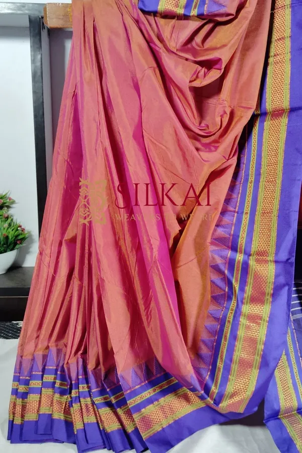 Ilkal_Embossed_With_Mercerized_Cotton_Saree_Code-_SKL1886