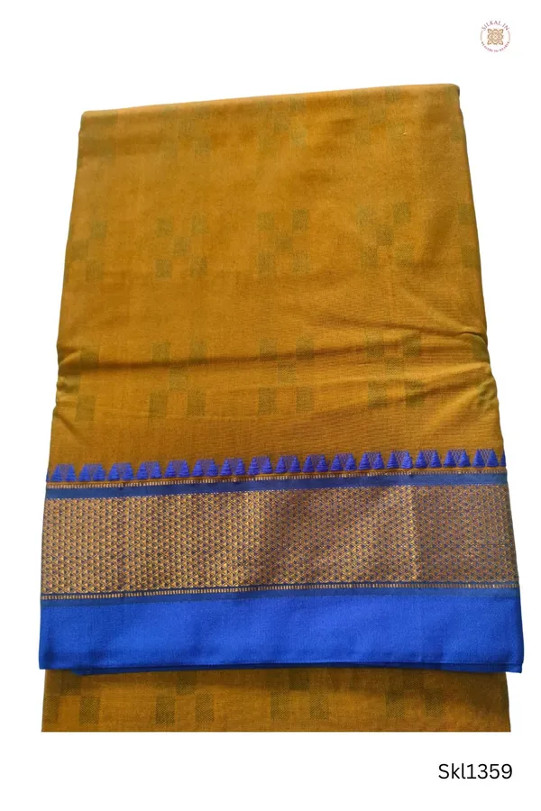 Ilkal_Embossed_With_Mercerized_Cotton_Saree_Code-_SKL1864