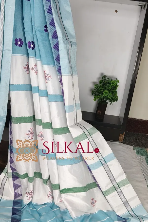Ilkal_Flower_Butta_Saree_SKL03602
