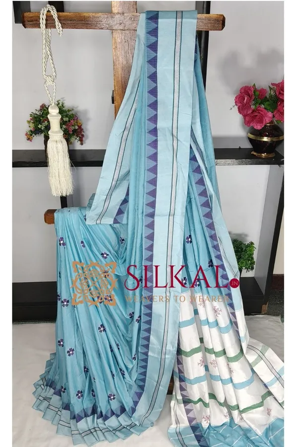 Ilkal_Flower_Butta_Saree_SKL03602