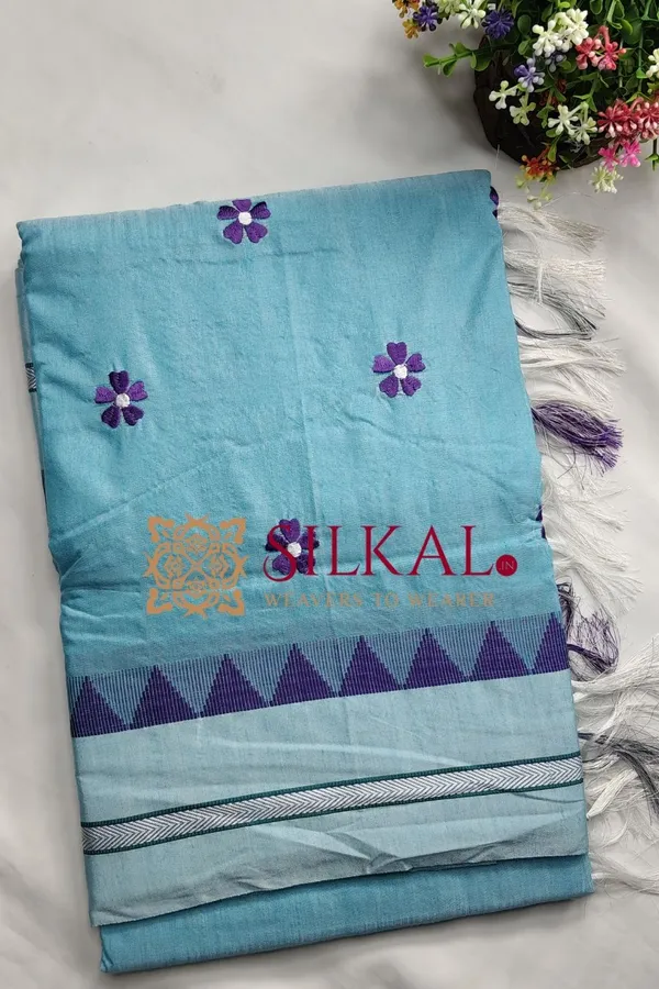Ilkal_Flower_Butta_Saree_SKL03602