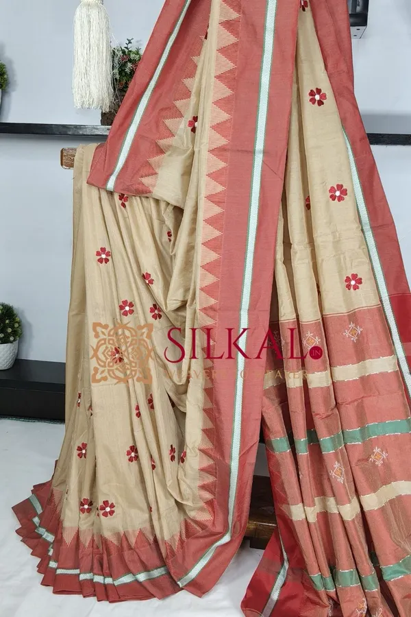 Ilkal_Flower_Butta_Saree_SKL03669