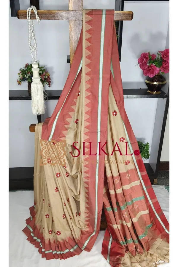 Ilkal_Flower_Butta_Saree_SKL03669