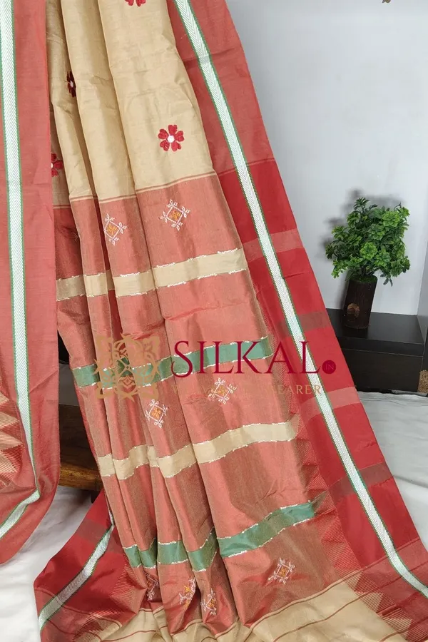 Ilkal_Flower_Butta_Saree_SKL03669