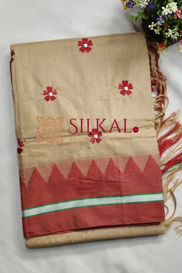 Ilkal_Flower_Butta_Saree_SKL03669