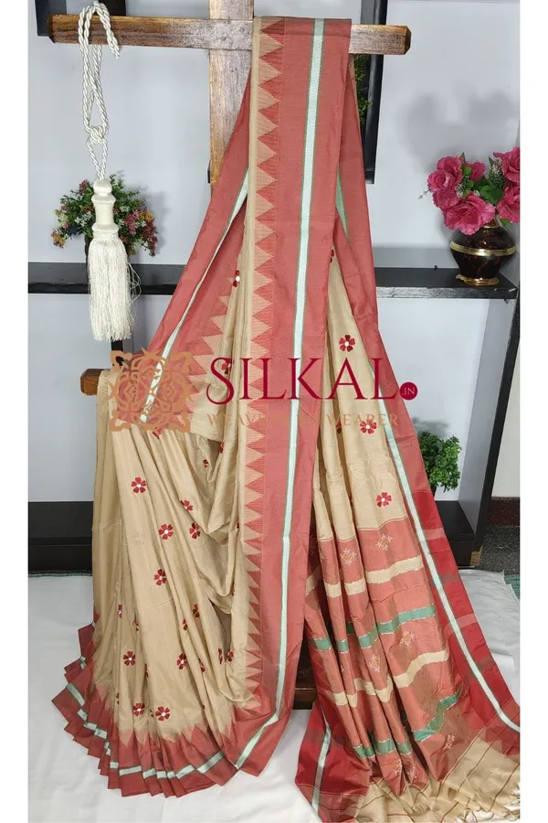 Ilkal_Flower_Butta_Saree_SKL03669