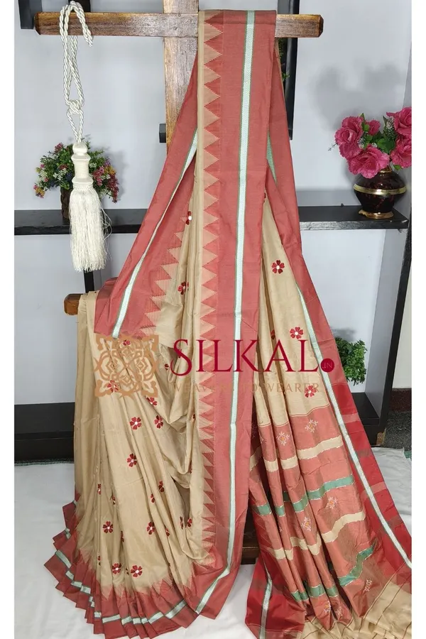 Ilkal_Flower_Butta_Saree_SKL03669