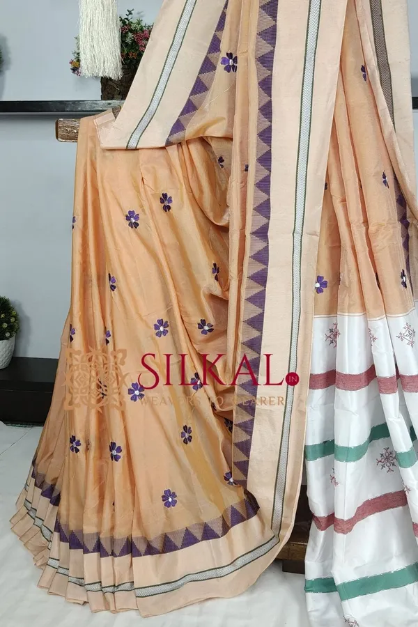 Ilkal_Flower_Butta_Saree_SKL03674