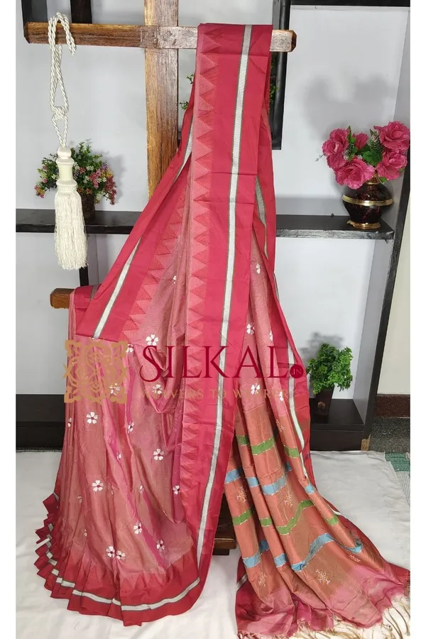 Ilkal_Flower_Butta_Saree_SKL03675
