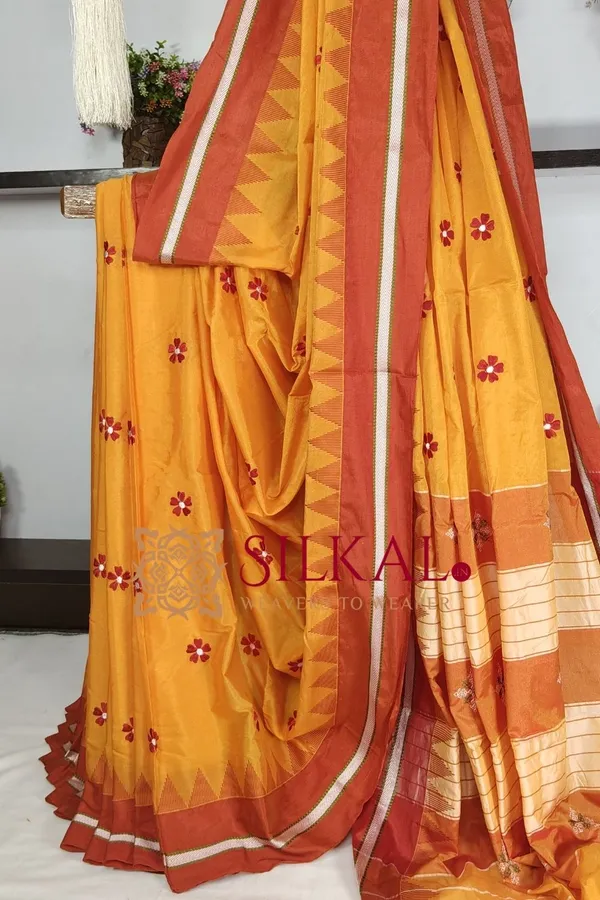 Ilkal_Flower_Butta_Saree_SKL03676