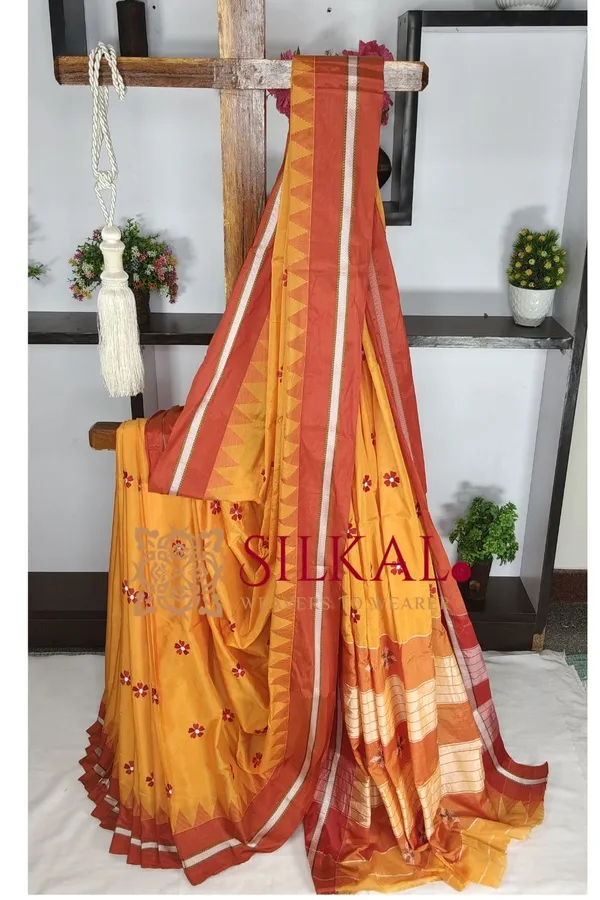 Ilkal_Flower_Butta_Saree_SKL03676