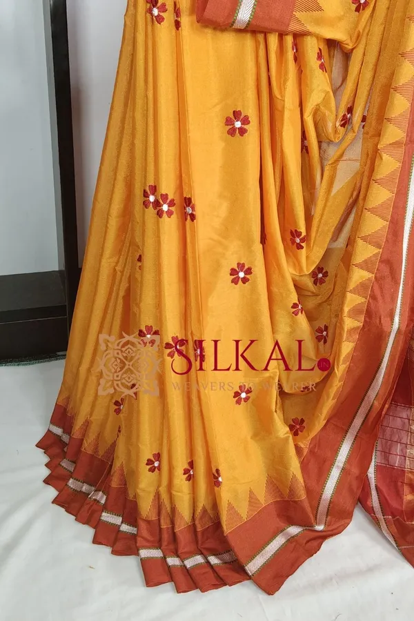 Ilkal_Flower_Butta_Saree_SKL03676