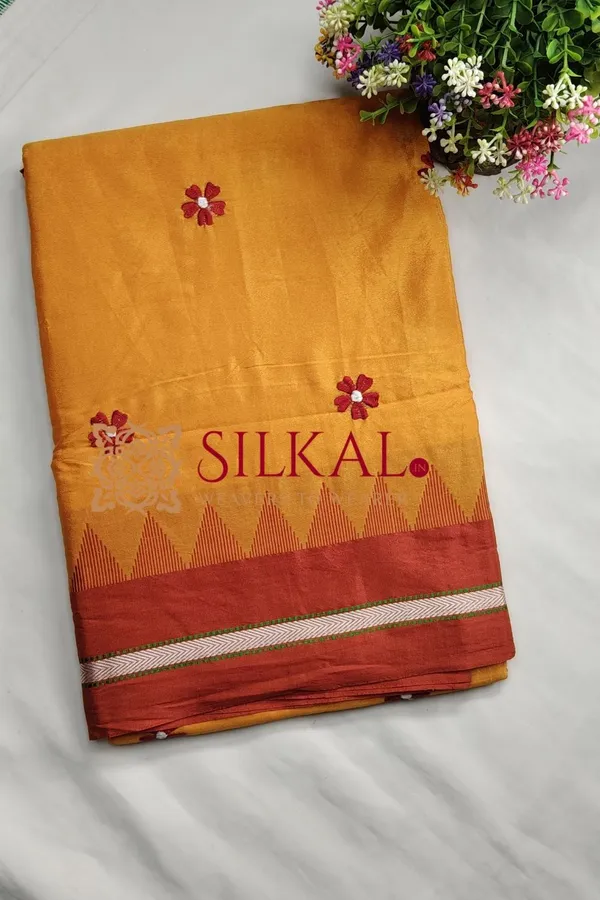 Ilkal_Flower_Butta_Saree_SKL03676