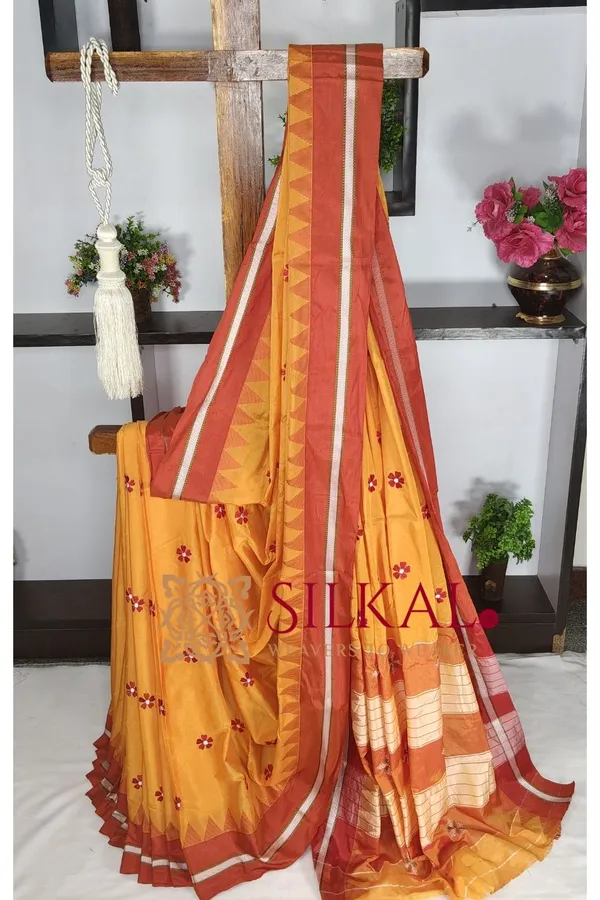 Ilkal_Flower_Butta_Saree_SKL03676