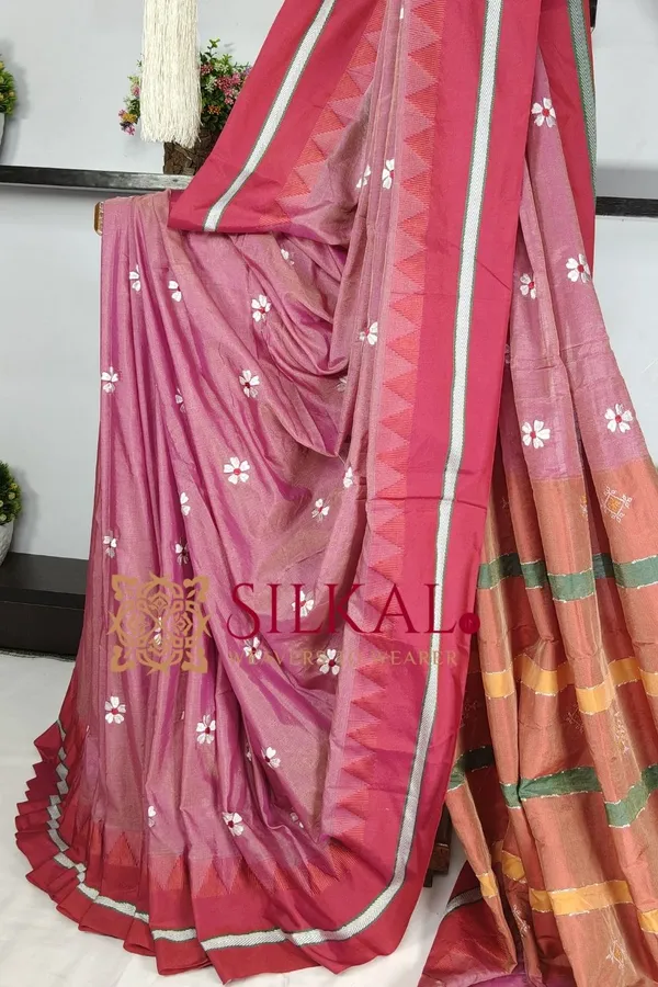 Ilkal_Flower_Butta_Saree_SKL03677