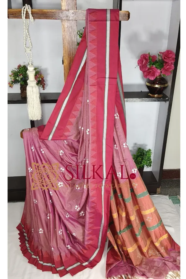 Ilkal_Flower_Butta_Saree_SKL03677