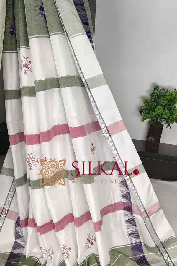 Ilkal_Flower_Butta_Saree_SKL03678