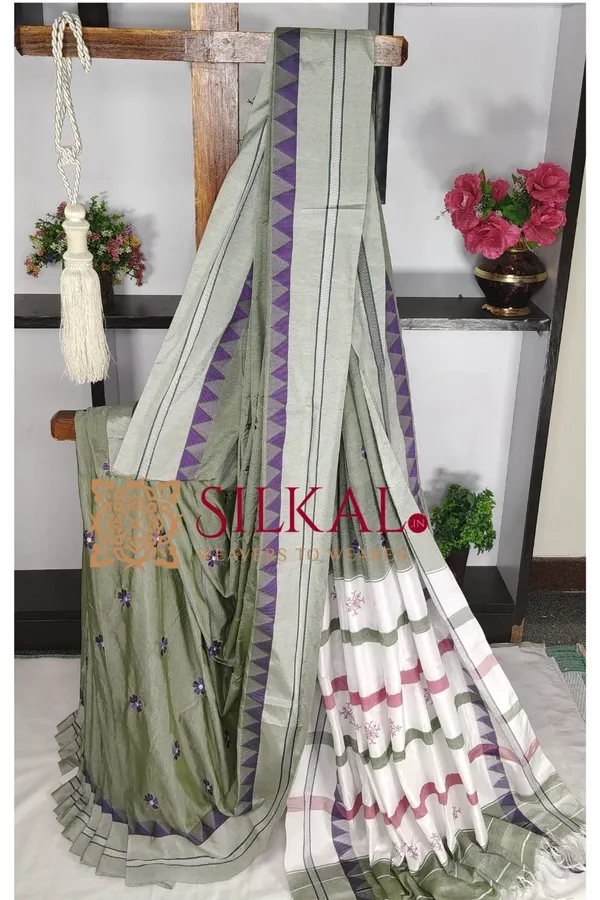 Ilkal_Flower_Butta_Saree_SKL03678