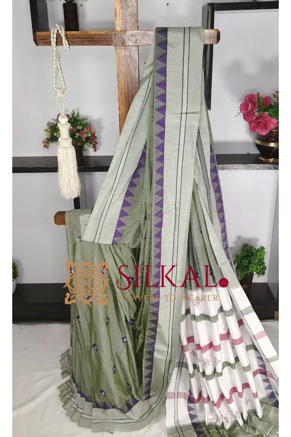 Ilkal_Flower_Butta_Saree_SKL03678
