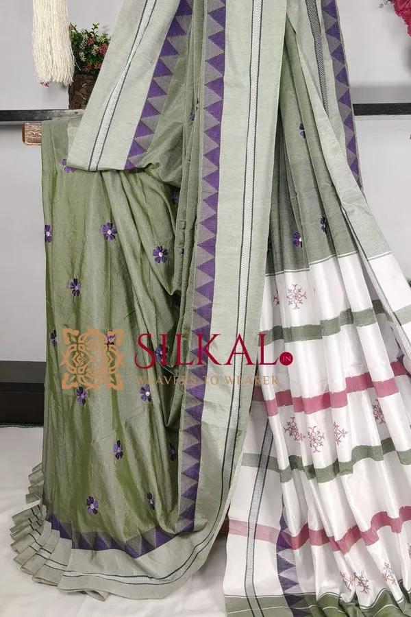 Ilkal_Flower_Butta_Saree_SKL03678