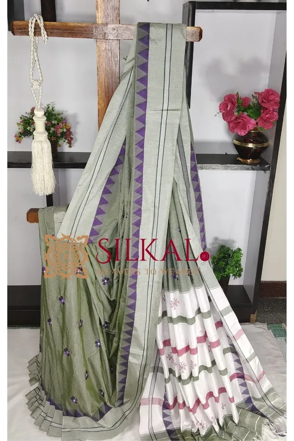 Ilkal_Flower_Butta_Saree_SKL03678