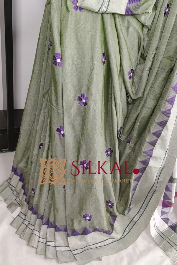 Ilkal_Flower_Butta_Saree_SKL03678