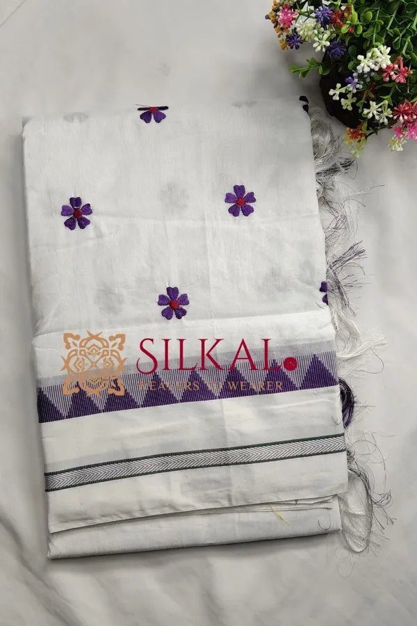 Ilkal_Flower_Butta_Saree_SKL03679