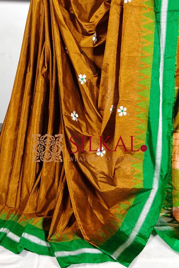 Ilkal_Flower_Butta_Saree,_Saree_Code-_SKL03254