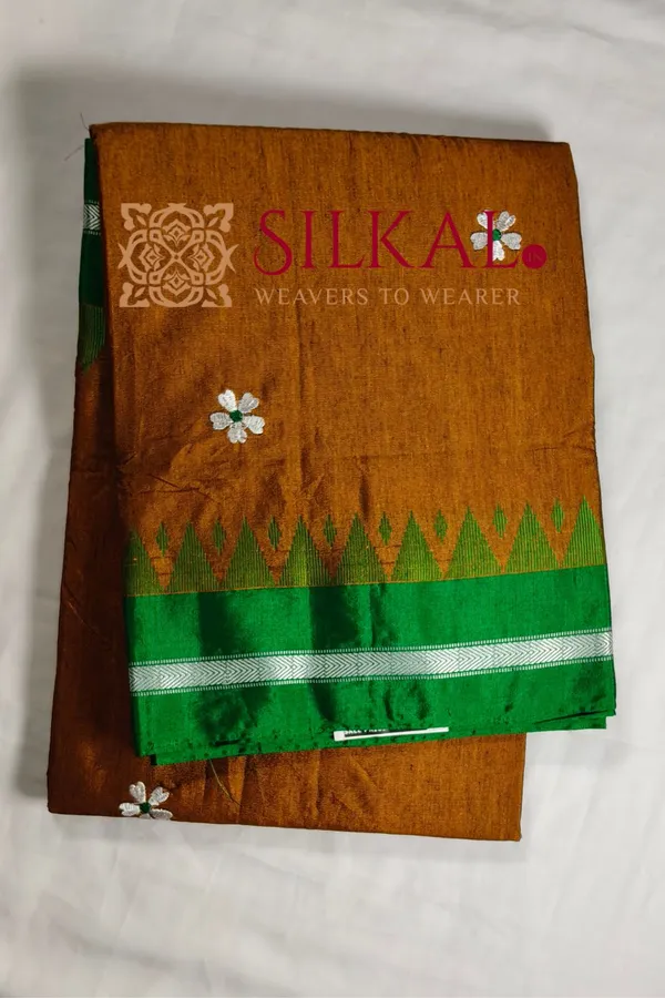 Ilkal_Flower_Butta_Saree,_Saree_Code-_SKL03254