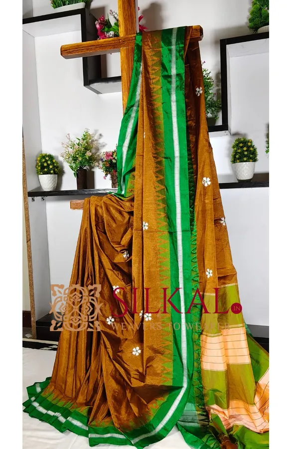 Ilkal_Flower_Butta_Saree,_Saree_Code-_SKL03254